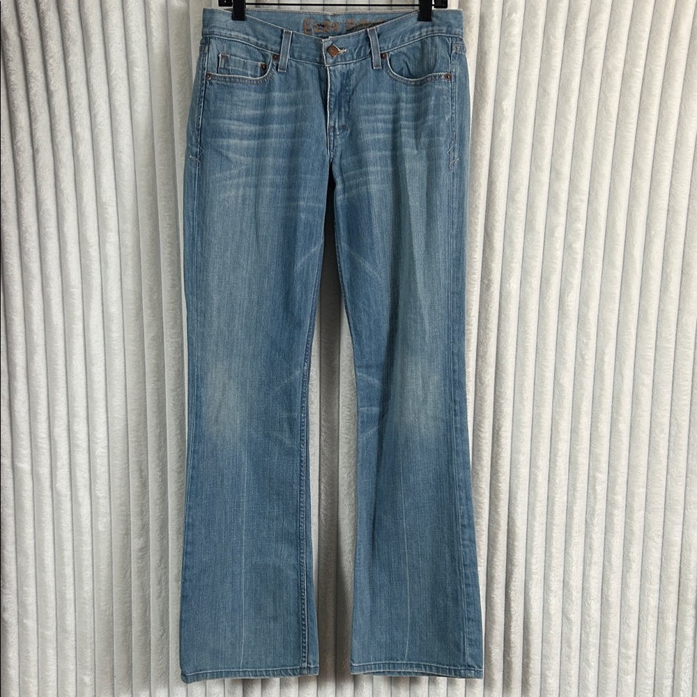 Y2K Ezra Fitch Abercrombie & Fitch used blue bootcut flare  Denim Jeans 30